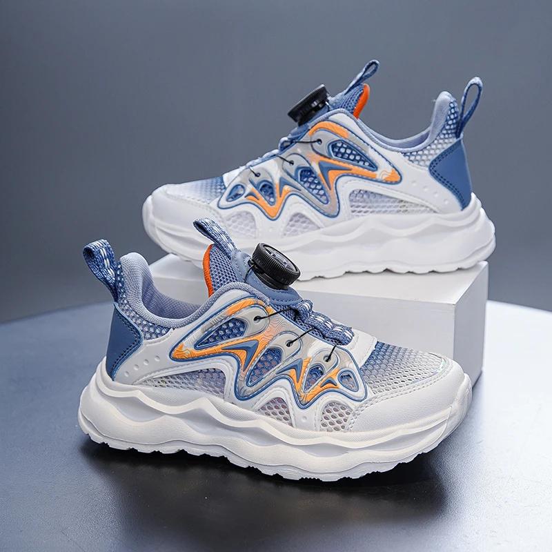 Boy Shoes Children Sneaker Summer Mesh Breathable Lightweight Kids Casual Shoes School Sports Tennis Boy Sneaker 4 To 12 Years