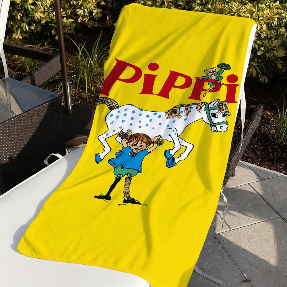 Divertente P-Pippi Calzelunghe Asciugamano Carino Morbido Piscina Regalo Per Viaggio Palestra Doccia Campeggio Asciugatura Rapida Sportivo Grandi Asciugamani da Spiaggia