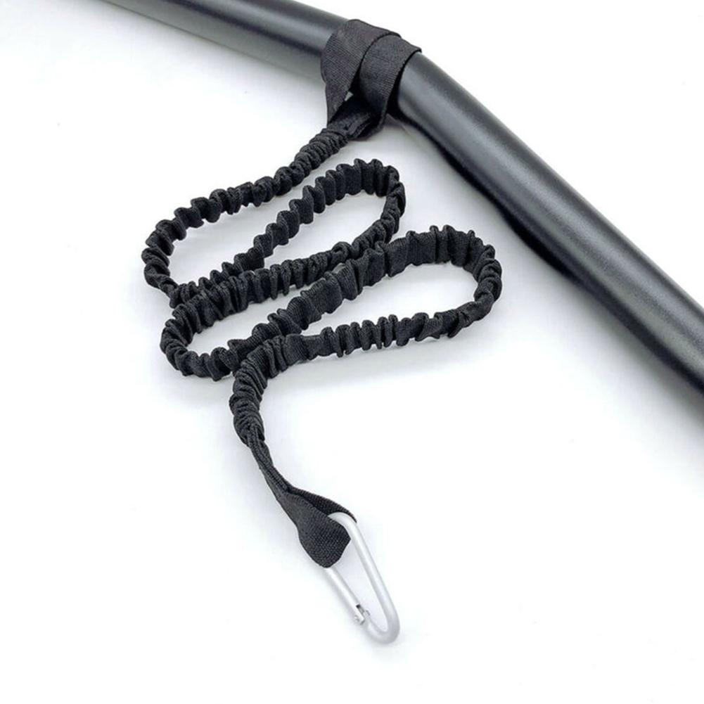 Kayak Paddle Leash Adjustable Tie Rope With Safety Hook For Kayak Paddles Canoe Oars Fishing Rods black#1