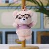 Plush Bear Keychain With Glasses For Wedding Decor And Gift For All Ages