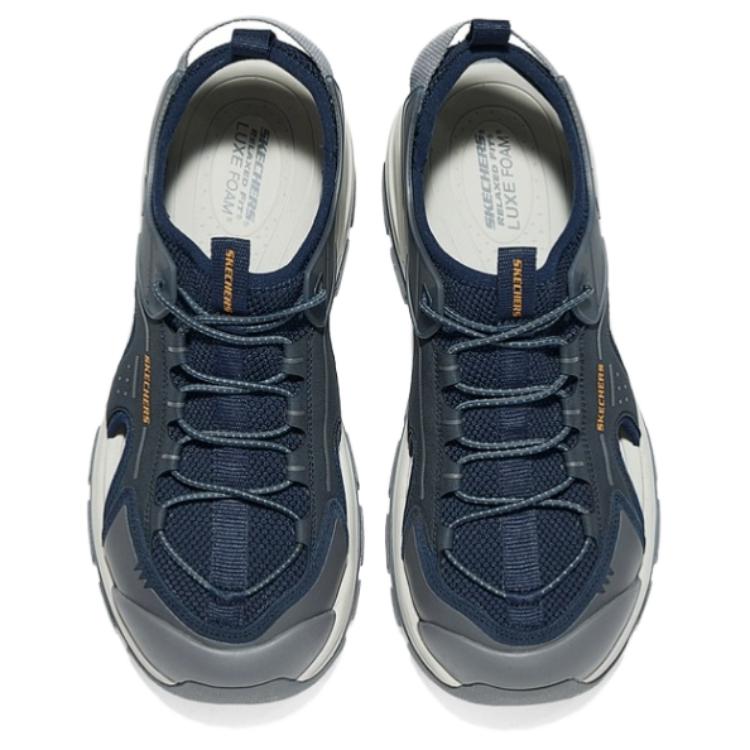 Skechers Comfortable Versatile Wear-Resistant Creek Shoes Men Shoes Navy-Blue 205474-NVY