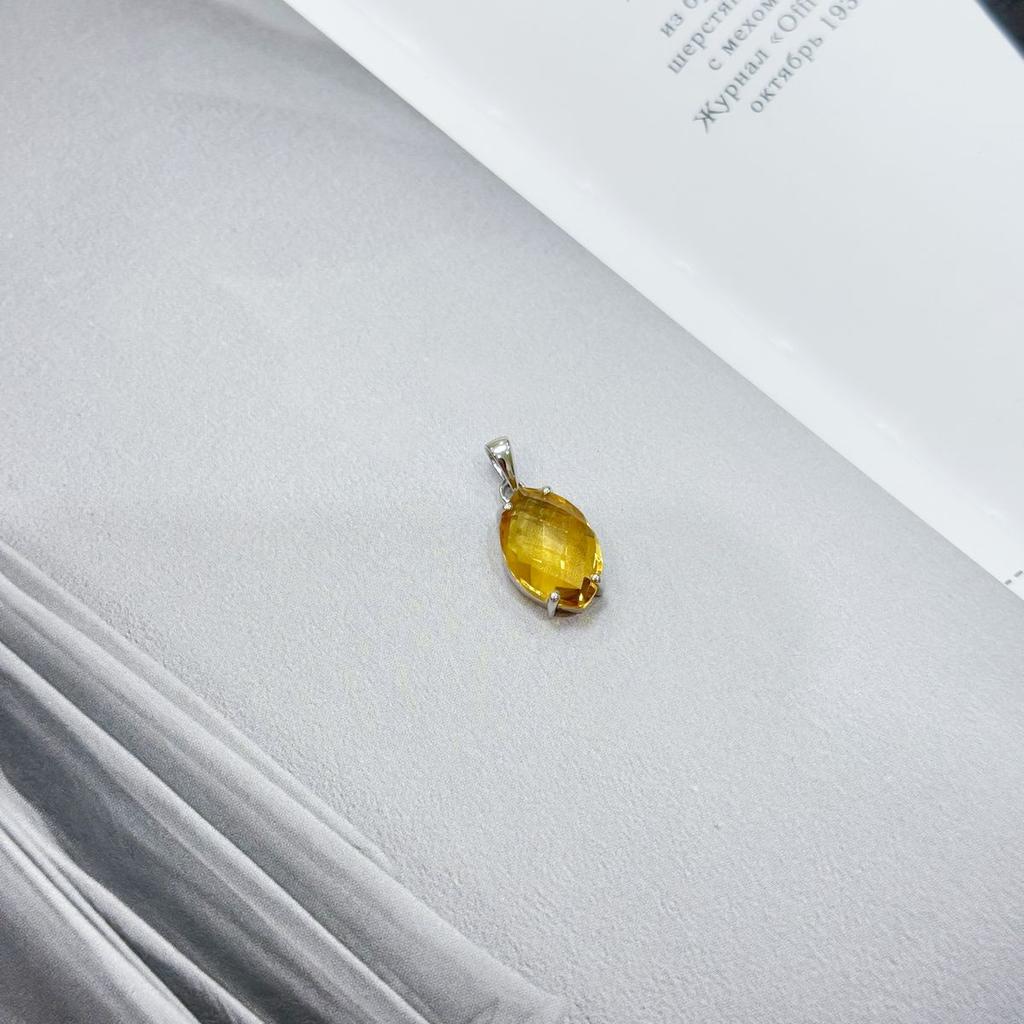 Silver Pendant with Citrine Nano 4.75ct (2170464)