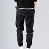 Pants Solid Color Thin Male Men Beam Feet Cargo Pants for Daily Life