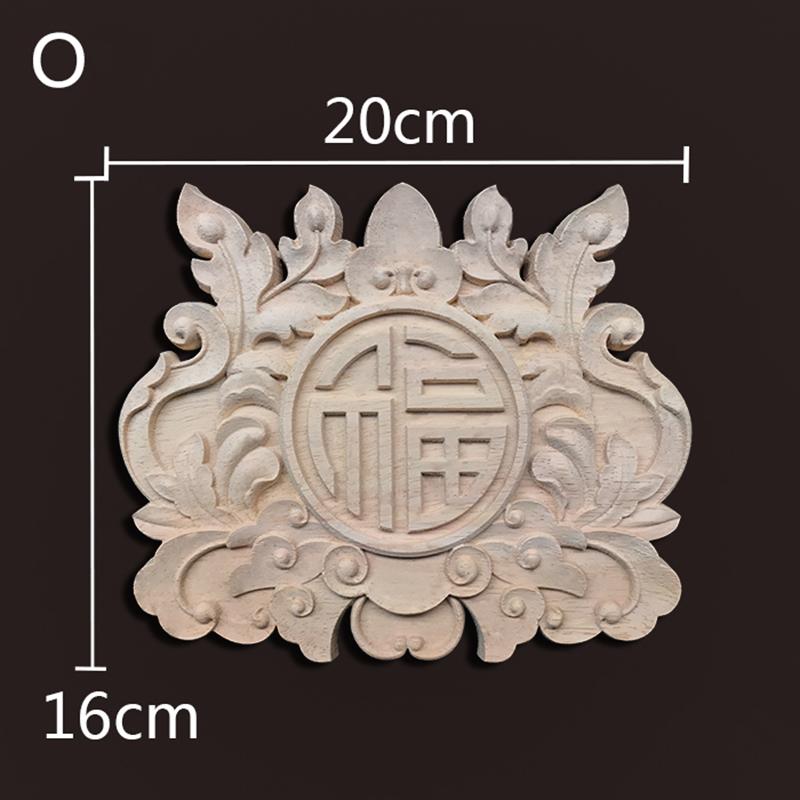 Europe Wood Appliques Onlays Decorative Wood Decals For Furniture Carving Decoration Wall Doors Cabinet Furniture Home Decor