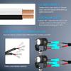 LED Light Bar Wiring Harness Kit, 180W 3  S 16 AWG LED Motorcycle Wiring Harness with 12V 40A Relay and Control   for  Ing Between Different