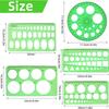 5 Pieces Geometric Drawings Templates Supplies Practical Lightweight Measuring Ruler Stencils for