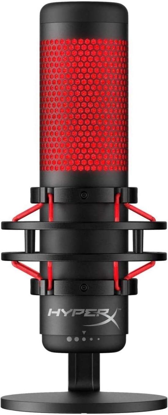 

HyperX QuadCast Standalone Microphone for Streamers, Content Creators, and Gamers, PC Compatible, 2-Year Warranty, HX-MICQC-BK (4P5P6AA)