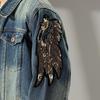 Xintang Men's Distressed Denim Jacket 2025: Trendy Ripped Retro Pique Casual Jacket