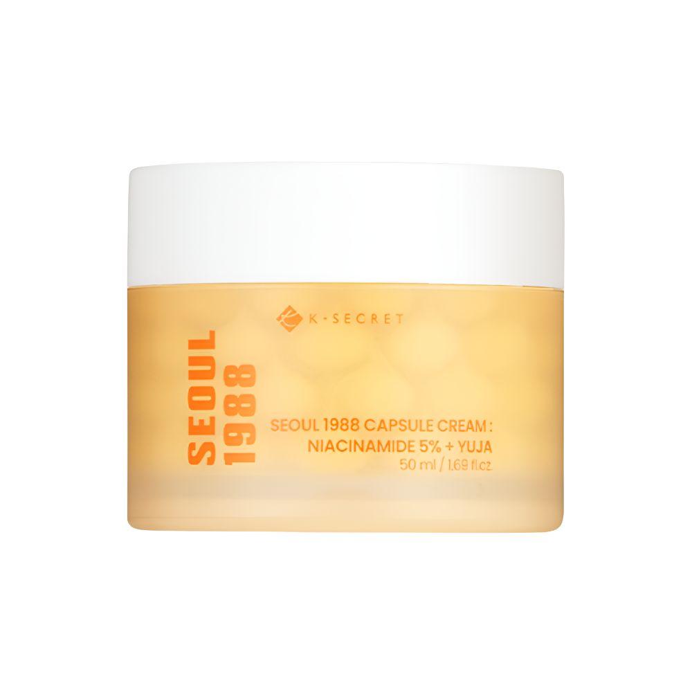 KSECRET Seoul 1988 Niacin Yuzu Capsule Cream Brightening & Glow Moisturizer 50g