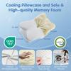Cervical Neck Pillow for Pain Relief - Cooling Memory Foam Pillows for Sleeping, Ergonomic Side Sleeper Pillow for Neck Support, Contour Pillow