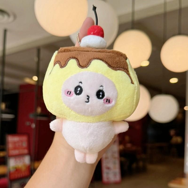 Joke Bear Chiikawa Hachiware Plush Keychain For Backpack Decor