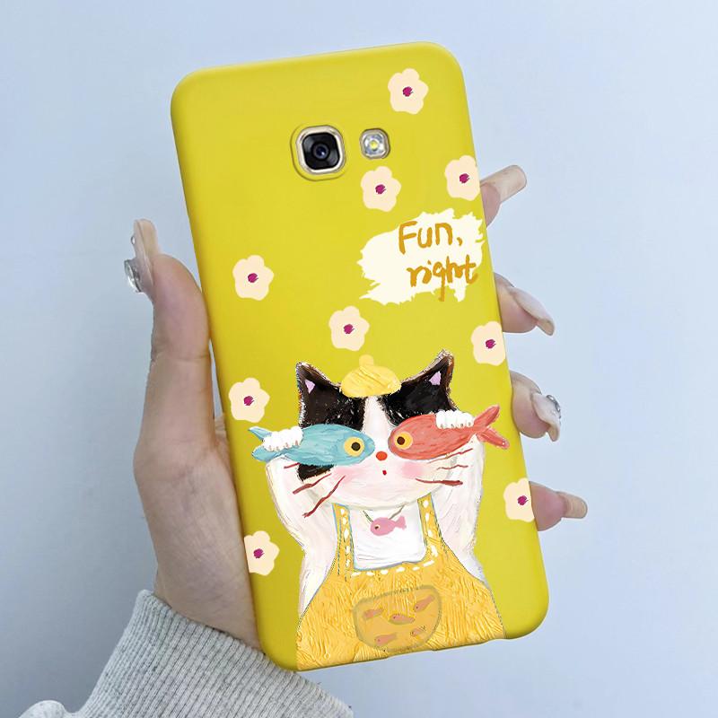 For Samsung Galaxy A5 2016 A7 2017 Phone Case Flower Girls Design Soft Silicone TPU Back Housing for SM-A510F A520F A720F Covers