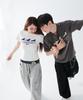 ESCAPEFROM [Escf X Hot Today] E Star Hotfix Detail Incision Sweatpants Black