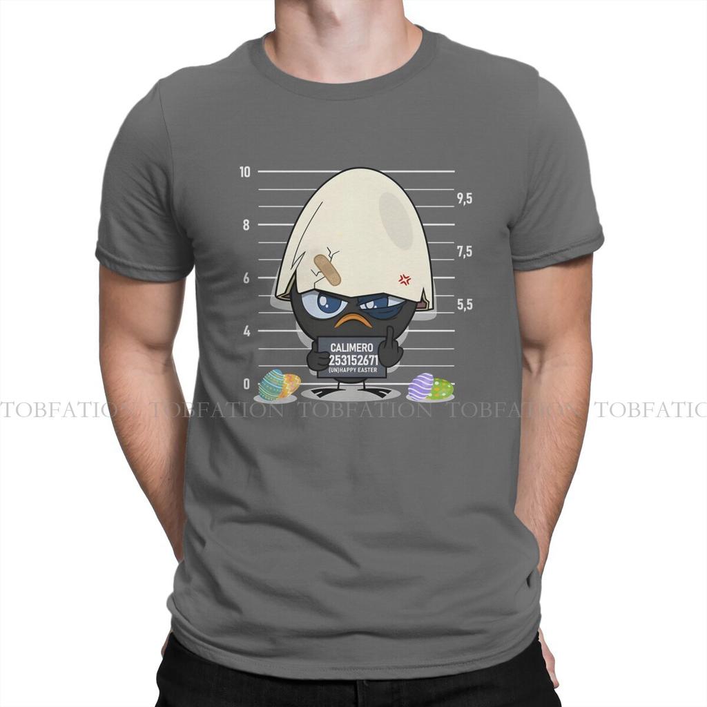 Criminal Mans TShirt Calimero Cartoon Animation O Neck Short Sleeve 100 Cotton T Shirt Funny Top Quality Birthday Gifts