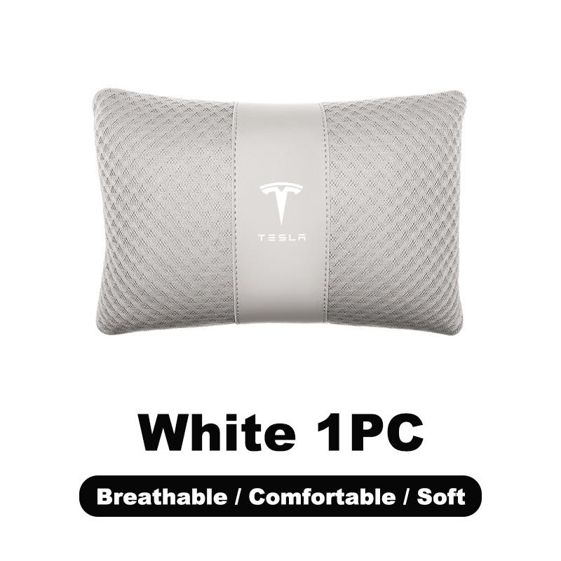 Car Memory Foam Neck Pillow Protection Lumbar Backrest Cushion For Tesla Model 3 Model S X Y Roadster SpaceX Auto Accessories