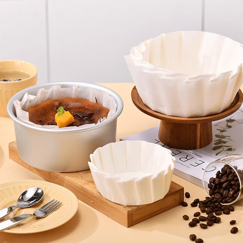 50 Pcs 3.5/4/5/6/8Inch Foldless Cupcake Liner Baking Cup For Wedding Party Muffin Cake Mold Paper Cup Oilproof Cake Wrap