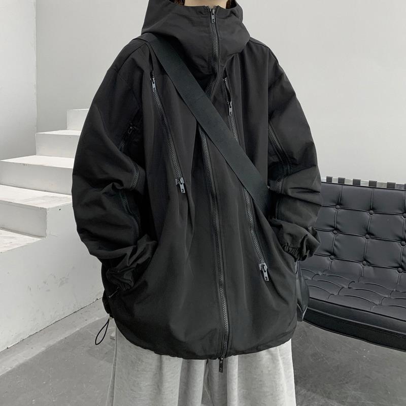 

Black Knight Trendy Men s Autumn/winter Loose-fit Functional Workwear Hooded Jacket XXXL чорний