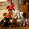 Cartoon Pony Plüschtier Anhänger Schlüsselanhänger Simulation Pferd Spielzeug Schlüsselanhänger Kinderspielzeug