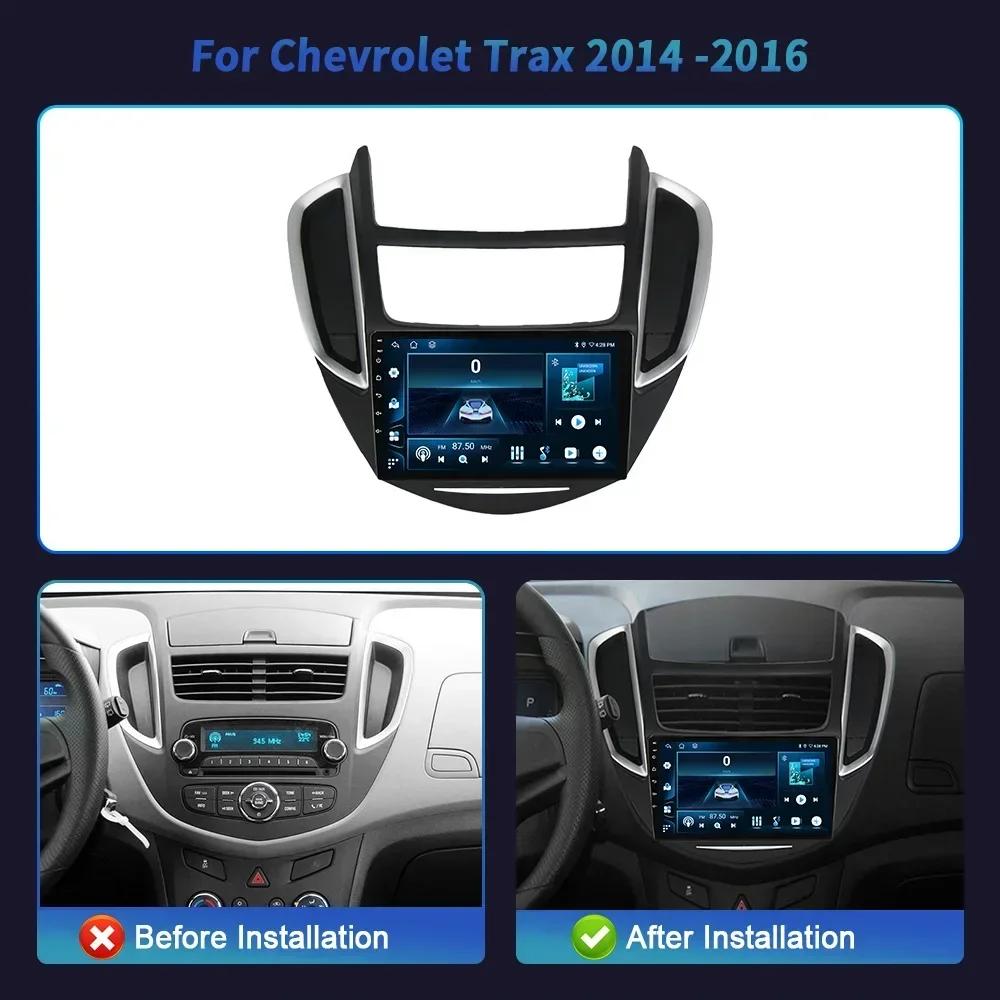 Android 14 Pentru Chevrolet Trax 2014-2016 Radio Auto Multimedia 4G Navigație GPS Wireless Bluetooth Carplay Ecran Tactil Stereo