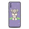 Cartoon Schnauzer Dog Phone Case For Samsung A54 A52 A24 A14 A50 A70 A10 A40 A20S A20E A06 A12 A22 A34 A42 A32 5G A04s A16 Cover