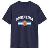 Streetwear T Shirt Summer Argentina Flag Leisure TShirts Pure Cotton Tshirt for Unisex Casual Cheap Print Short Sleeve Top Tees