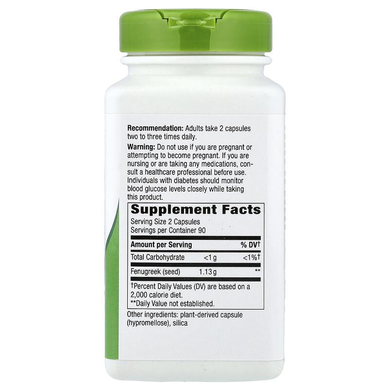 Fenugreek Seed, 180 Vegan Capsules (565 mg per Capsule)
