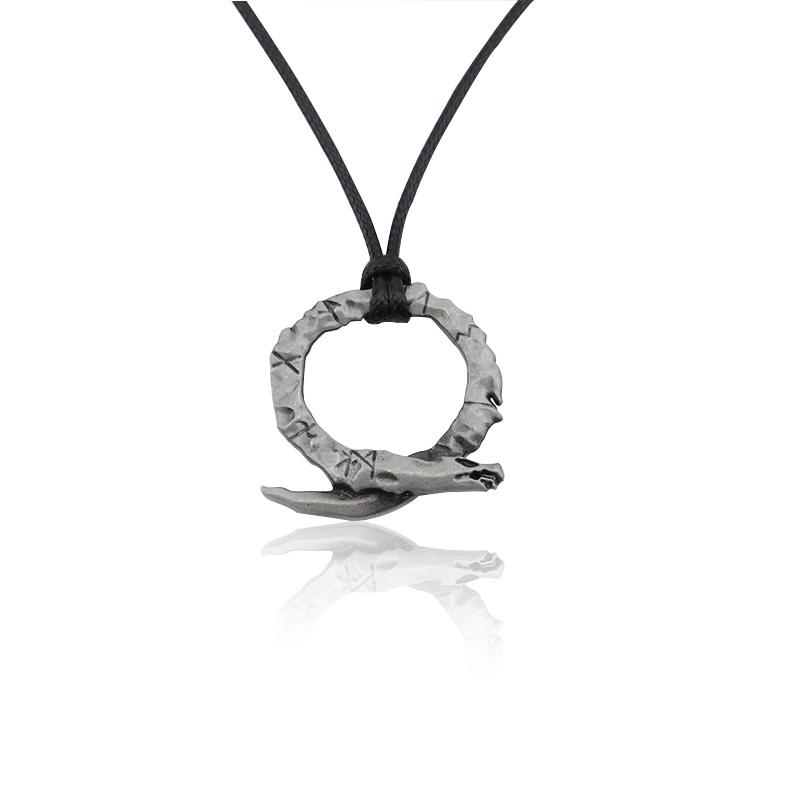 High Quality Game  Necklaces Kratos Symbol Amulet Alloy Metal Pendants Choker for Women Men Cosplay Jewelry Gifts
