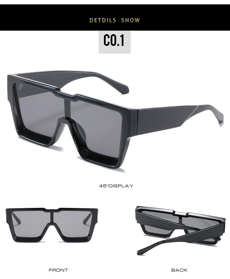 Chic Square Frame Women's Sunglasses - Large Candy Colors, UV Protection, Trendy European & American Style