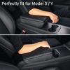 Carwiner Center Console Cover For -2026 Tesla Model 3 Model Y, PU Leather Armrest Box Cushion Protector Accessories