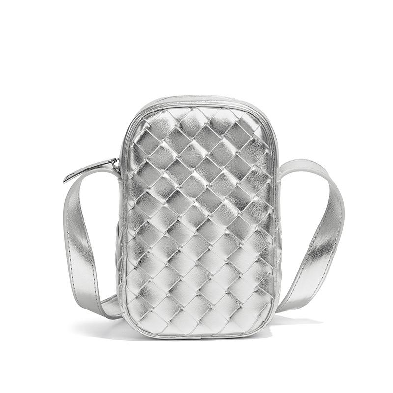 Sommer Vertikale Handytasche, Gewebte Ein-Schulter-Tasche, Mini-Tasche, Multifunktionale Umhängetasche