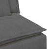 Modular Sofa with Cushions Dark Gray
