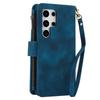 Luxury Leather Phone Case for Samsung Galaxy S26 Ultra S25 Edge S24 Plus S23 FE S22 S21 S20 Note 20 Hand Strap Card Wallet Cover
