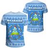 Nicaragua Men's T-shirts Casual Loose Round Neck NI Flag Short Sleeved Tops Tees Male Clothing Oversized T Shirt Streetwear GYM