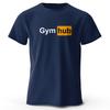 Gym Hub Printed Men's T-Shirt 100% Cotton Oversized Funny Graphic Tees for Men Summer Tops Compression Shirt