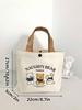 New Women's Portable Canvas Lunch & Gift Handbag for Students