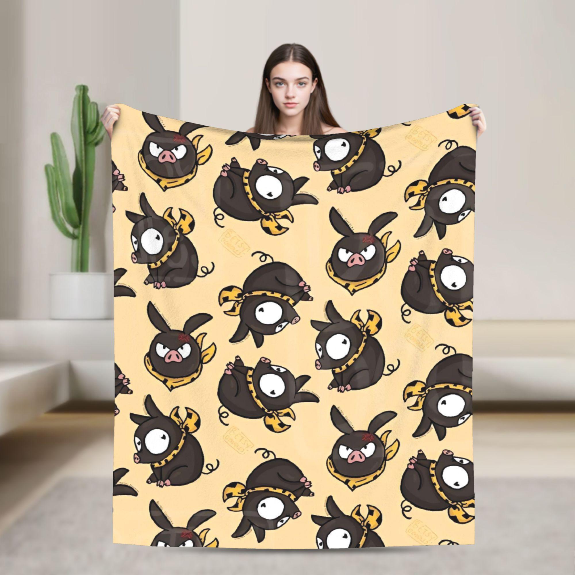 

P Chan Ranma Plush Blanket Boy Girl Flannel Throw Blanket For Home Decor Super Soft Custom Quality Bedspread Gift 30x40in