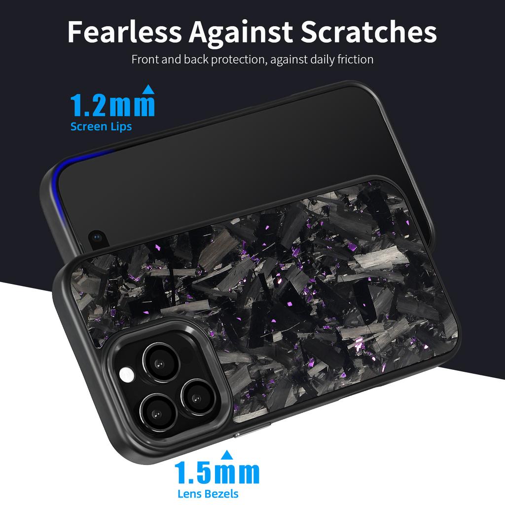 For iPhone 16 Pro Max Magnetic Case Large Texture Aramid Fiber+TPU Phone Cover with Metal Lens Frame