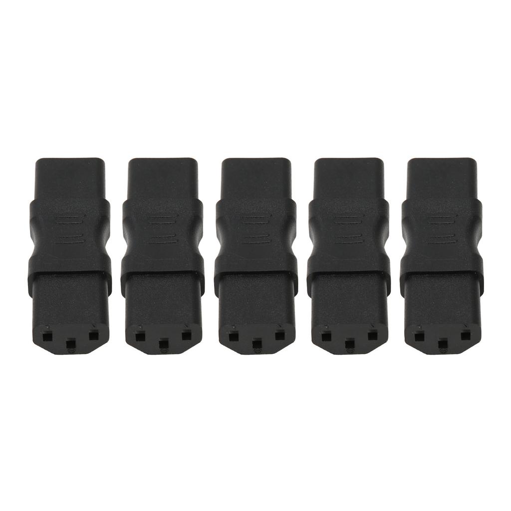 5PCS IEC320 C13 to C13 Power Adapter 2500W Cable Adapter Connector for Laptop Ups Socket PDU Chassis
