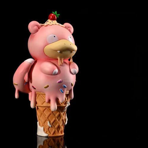 Anime Cartoon Pokmon Ice Cream Series Hand Figure Cone Pikachu Doll Model Psyduck Desktop Ornament Children's Toy Gifts