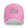 Fathers Day Casual Baseball Cap Summer The Best Dad In The World Trucker Hat Adjustable Snapback Cap Men Women Vintage Caps