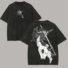 Anime-Liebhaber Sieben Todsünden Escanor Bedrucktes Unisex Gewaschenes Oversized T-Shirt Unisex Baumwolle Streetwear Kurzarm Unisex Kleidung