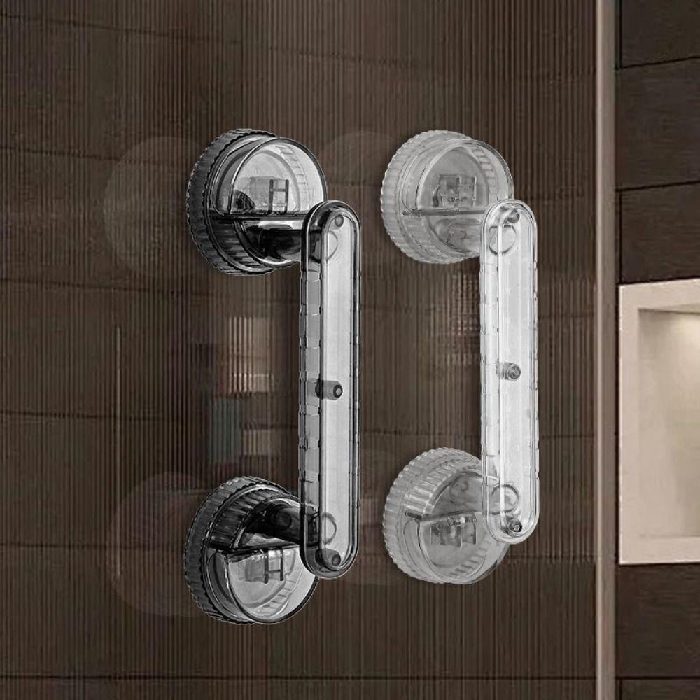 Removable Suction Cup Door Handle Anti-slip Bathroom Shower Auxiliary Handle Bathtubs
