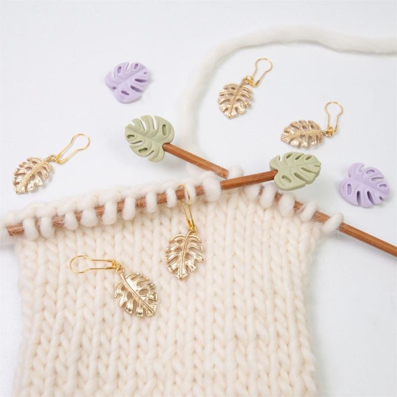 Stitching Marker Charm Locking Stitching Marker Knitting Needle Point Protectors, Locking Stitching Marker for Stitching