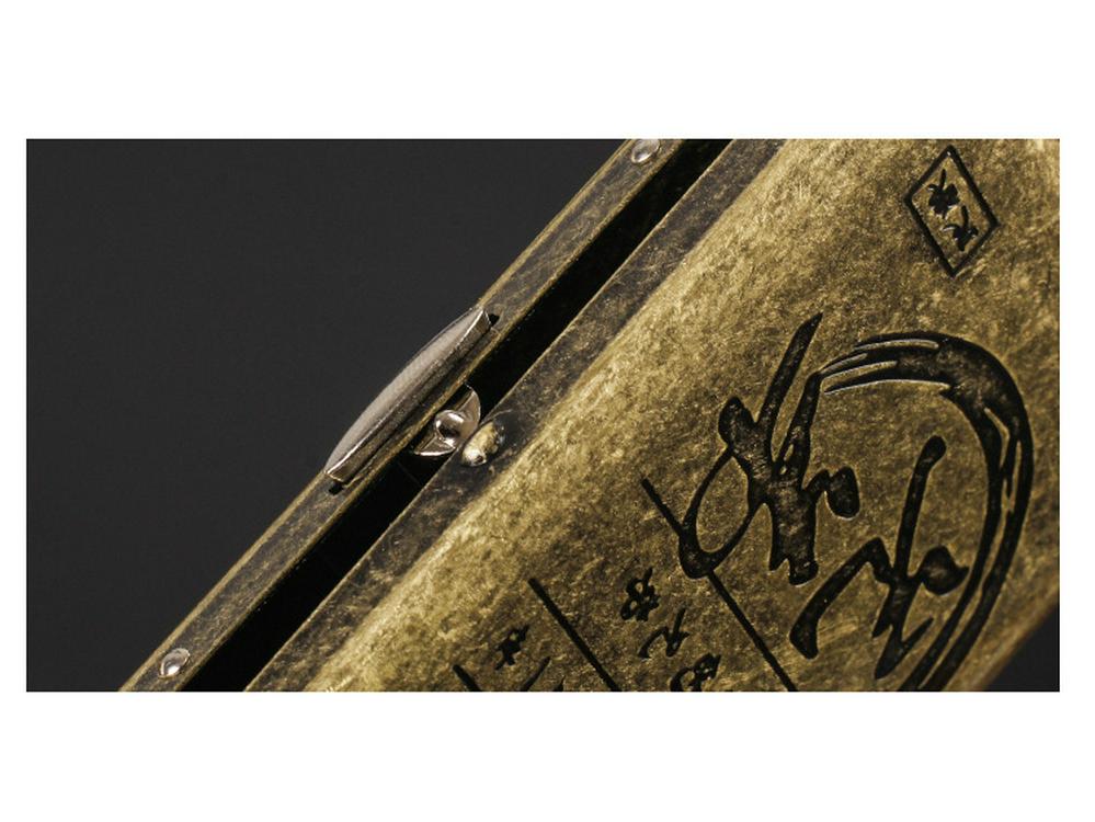 Retro Bronze Slim Cigarette Case for Men & Women - Holds 20