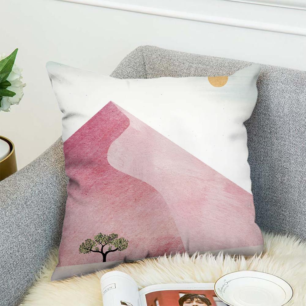 H-Henry Art Pillow Case For Car Sofa Decorative Home Double-sided Print Plush Square Throw Pillow Cushion Cover