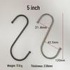 Cross-Border S-shaped Iron Hooks: 11 Specifications In Black & Silver for Hanging and Connecting