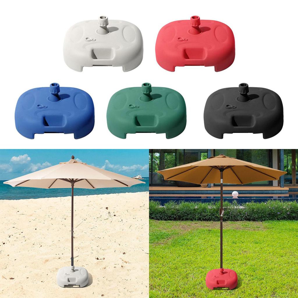 Patio Umbrella Base Refillable Windproof Pole Holder Water/Sand Filled Umbrella Weight for Outdoor Beach Poolside Patio Yard