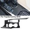 1pcs Carbon Fiber Style Inner Gear Shift Box Panel Cover Trim For Toyota Camry 2018