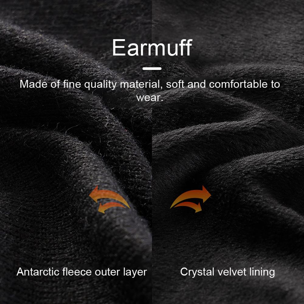 Winter Ski Earmuffs Cold-Day Outdoor Sports Cycling Riding Windproof Earmuffs Bilayer Warm