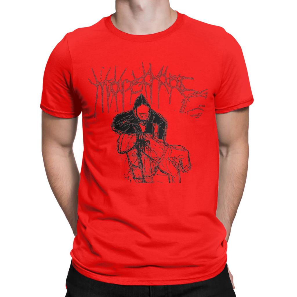 Ken Carson More Chaos Album Men T Shirts  Vintage Tee Shirt Short Sleeve Round Collar TShirt Pure Cotton Graphic Printed Tops